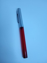 Vintage See Through Red Sheaffer Fountain Pen M Nib Flat Ends. - $15.98