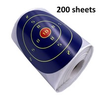200Pcs/Roll 4inch Self Adhesive Paper Reactive Splatter Shooting Target Stickers - £24.31 GBP
