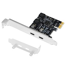 Pcie 2-Ports Superspeed 5Gbps Max Usb 3.1 Gen1 Type C Card For Windows 11, 10, 8 - £27.33 GBP