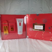 RED DOOR Elizabeth Arden 3pc Set .85 oz EDT Spr + 5 Ml Parfum +3.3oz Body Lotion - $28.98