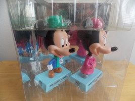 2004 Disney Mickey &amp; Minnie Mouse Twice Upon Christmas Bobbleheads  - £19.61 GBP