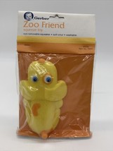 VINTAGE NOS Gerber Zoo Friend Squeeze Toys with Squeaker Dog Baby Soft Vinyl - £6.80 GBP