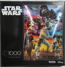 Buffalo 1000 Piece Puzzle Star Wars Episode Vi Return Of The Jedi Luke Han Leia - $34.56