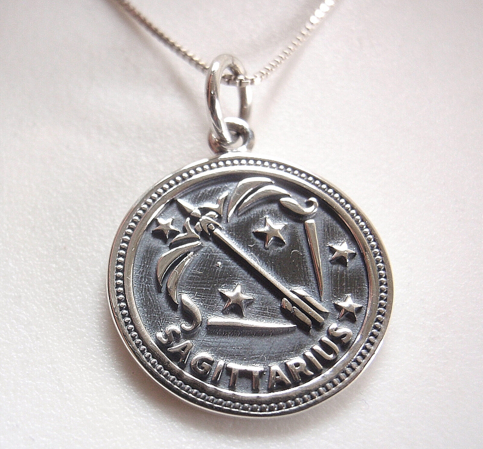 Sagittarius Zodiac Sign of the Ram 925 Sterling Silver Pendant Astrology