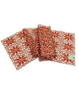 Broderie Cutwork Collection Embroidered Poinsettia Cutwork Table Runner ... - €14,45 EUR