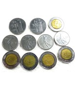 VTG Lot of 11 coins Italy Italian Lira  L50  L100  L500  - £27.78 GBP