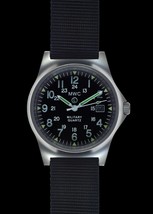 MWC G10 LM Stainless Steel Military Watch with Date and 12-24 Hour Dial  - £95.43 GBP