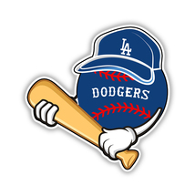 Los Angeles Dodgers Logo Baseball Fan Sticker Vinyl Decal (Style #13) - $4.50+