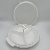 Tupperware White Suzette Divided Relish Serving Tray With Handle 608-12 ... - $12.16