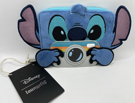 Loungefly Disney Lilo &amp; Stitch Plush Cosplay Camera Tourist Zip Wallet NEW - £30.88 GBP