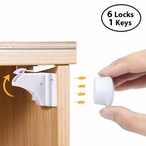 Child Safety Magnetic Cabinet Locks Baby Proofing Drawer Cupboard Locker - £26.93 GBP