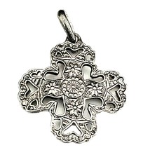 Premier Designs Silver Kindred Cross Necklace Pendant - $15.78