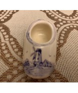 Vintage Miniature Hand-Painted Ceramic Dutch Shoe Collectible - $4.99