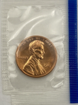 1987 Lincoln Memorial Cent in US Mint Cello Uncirculated US Coin Penny - £1.30 GBP