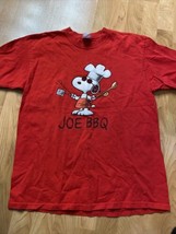 Snoopy Chef BBQ Grill Peanuts Mens Size Large T shirt - £14.09 GBP