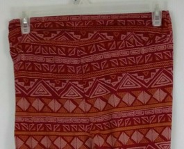 New LuLaRoe Tall &amp; Curvy Leggings Red &amp; Gold With Western Designs - £12.19 GBP