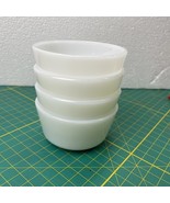 (4) Vintage Fire King 424 Golden Wheat Milk Glass Custard Cup 6 oz Bowl Ramekin - $14.26