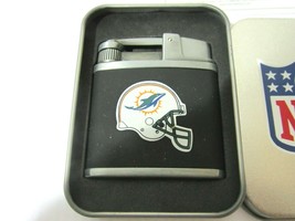 NFL Miami Dolphins Windproof Refillable Butane Lighter w/Gift Box by FSO - £14.17 GBP