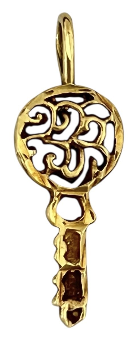 Unisex Charm 14kt Yellow Gold 463906 - $79.00