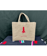 Maker&#39;s Mark Bourbon Whiskey Beige Cloth Burlap Canvas Tote Bag - $26.46 CAD