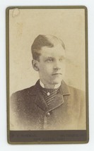 Antique CDV Circa 1870s Handsome Young Man In Suit &amp; Tie Bowman New Haven, CT - £7.49 GBP