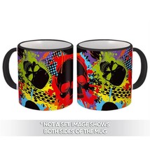 Graffiti Skulls : Gift Mug Halloween Pattern Dia De Los Muertos Colorful Rock De - £12.70 GBP