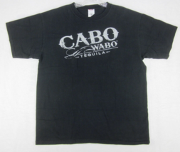 Cabo Wabo Mens T-Shirt (L) Tequila Black 100% Cotton Graphic Print Liquor Hagar - £17.29 GBP