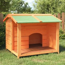  Dog Kennel Brown Solid Pine Wood Large Water-resistant materials - $367.21 CAD