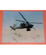 Desert Warrior Apache Helicopter Military Photo Vintage Operation Desert... - $54.80 CAD