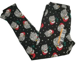 No Boundaries Womens Black Santa With And Without Sunglasses Legging Size Medium - £6.32 GBP