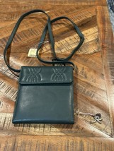 Amanda Smith Crossbody Wallet Genuine Leather Green NWT - $24.75