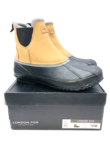 London Fog Men Rye Duck Boots- Tan Leather, US 10M - £42.83 GBP