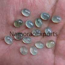 10x12 mm Oval Natural Prehnite Cabochon Loose Gemstone Lot - £6.99 GBP+