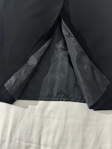 Vintage Michele Women's Black Rear Zipper & Slit Pull-On Pencil Skirt Waist 27" image 6