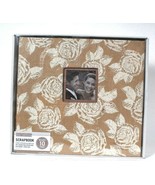 K&amp;Company 12&quot; X 12&quot; Burlap Floral Scrapbook Includes 10 Pg Post Bound Ph... - $723.31 MXN