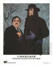 The Undertaker &amp; Paul Bearer Signed Photo 8X10 Rp Autographed Picture Wwe - £15.79 GBP