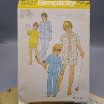 Vintage Sewing PATTERN Simplicity 6427, Childrens Two Sizes 1975 Boys and Teens - $12.60