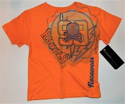 Rocawear Toddler Boys T-Shirt Rebels Orange Skull Crossbones Size 3T NWT - £7.93 GBP