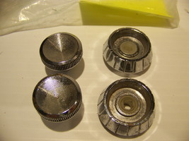 1964 Plymouth Valiant Radio Knobs &amp; Bezels Oem #2258189 + - $67.49