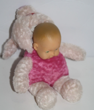 Madame Alexander Plush Pink Piglet Baby Doll 8&quot; Vinyl Head Disney Peekab... - $19.32