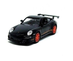 Porsche 911 (997) GT3 Rs, Black Welly 1:38 Diecast Car Collector's Model, New - $25.37