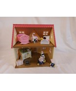 Calico Critters Cozy Cottage Starter Home Red Roofed 2 Story Kids + Crit... - £22.53 GBP