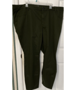 Old Navy Rockstar Super Skinny Women&#39;s Sz 26 Royal Pine Green Pants NWT - £19.64 GBP