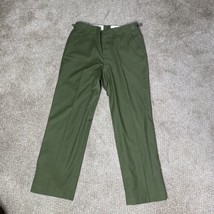 Vtg 50s Korean War Mens Wool Serge 18 oz Field Pants Trousers USA 35&quot;-39&quot;x34&quot; - £76.68 GBP