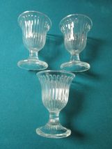 DEPRESSION GLASS 3 FOOTED COMPOTE ICE TEA CUP 5 1/2 x 4 [glw7] - $74.47
