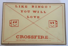 Vintage 1982 Handy Game Co. Crossfire Board Game - £15.79 GBP