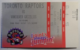 Toronto Raptors Vs. Vancouver Grizzlies 1997 Ticket Stub Toronto Skydome Origina - $6.95