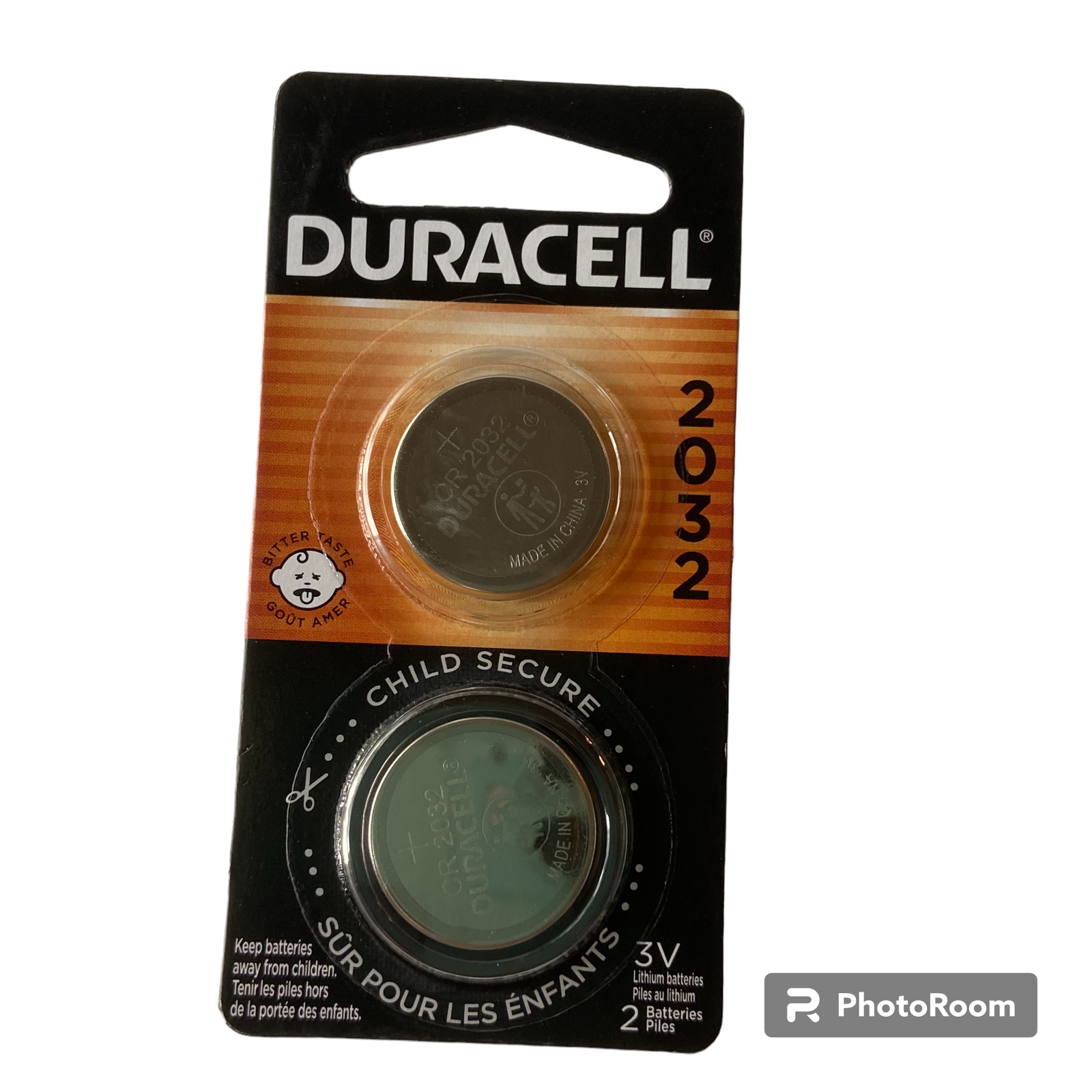 Duracell Coin Battery CR2032 DL2032 3V Sealed Single Pack of 2 Lithium