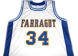 Kevin Garnett #34 Farragut High School Basketball Jersey White Any Size - £28.03 GBP