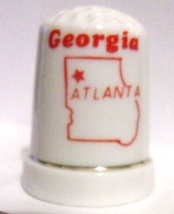 Atlanta, Georgia Souvenir Thimble-New - £3.95 GBP